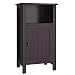 VASAGLE Bathroom Floor Storage Cabinet Adjustable Shelf Espresso UBCB45Z