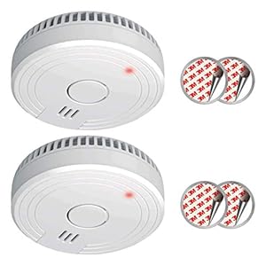 ELRO FS1805 | 2-Piece Smoke Alarm Set | Magnetic Mounting Kit | 5-Year Battery | Complies with European Standard EN14604 | White | Set of 2