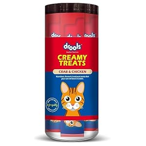 Drools Cat Lickable Creamy Treats Crab & Chicken for All Life Stages 25Pcs Pack,375G Pack