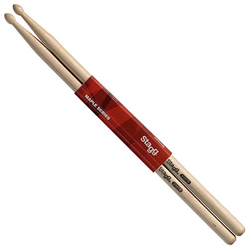 Stagg Sm5A Maple 5A Grip Drumsticks With Wood Tip #TOP3