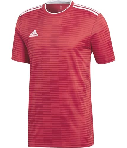 Maillot adidas Condivo 18 à manches courtes pour homme en tissu respirant bleu