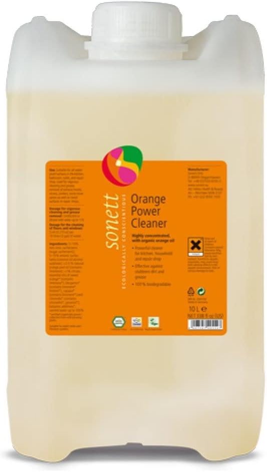 Sonett Organic Universal Orange Powerful Cleaner For Kitchen (2.6 gal/10L) Certified Organically Grown