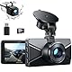 WOLFANG Dashcam Auto Vorne Hinten 2,5K+1080P Auto Kamera, Ultra Nachtsicht, 170°Weitwinkel, WDR, 24 Std. Parkmodus, G-Sensor, Loop-Aufnahme, Innen mit 32GB SD-Karte