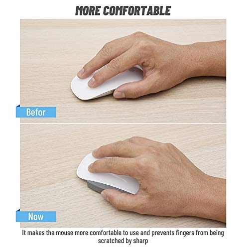 Image of Magic Grips for Apple Magic Mouse 1 & 2, Silicone Cushion Grip for Improves Comfort, Widens Grip, Gives You Better Control ( 2 Pairs, Gray)