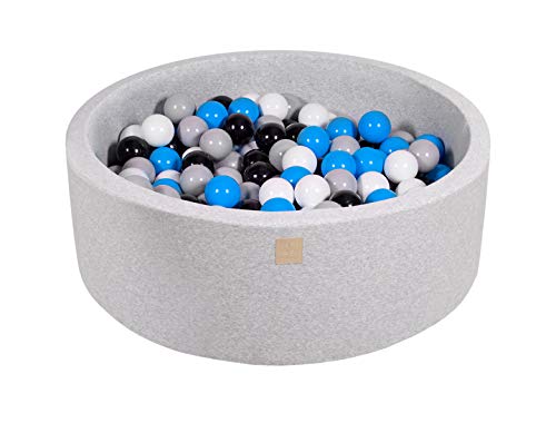 Piscine à Balles MEOWBABY – 90x30 Cm Avec 200 Balles (7 Cm) – Aire De Jeu Sûre Pour Bébés, Tout-petits – Fabriqué En UE