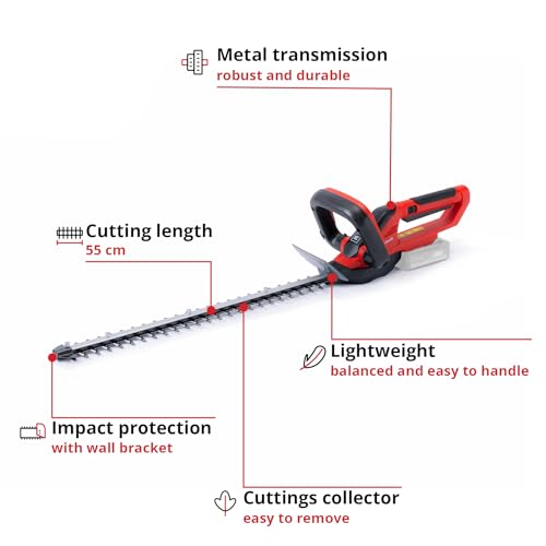 Einhell Power X-Change 18V Cordless Hedge Trimmer - 55cm (22 Inch) Cutting Length, Laser-Cut Diamond-Ground Steel Blades - GC-CH 1855/1 Li Solo Hedge Cutter - Battery and Charger Not Included - Image 3
