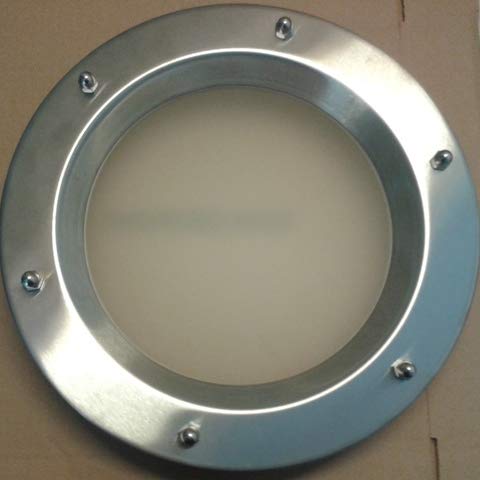 Hublot de porte en acier inoxydable poli Cover