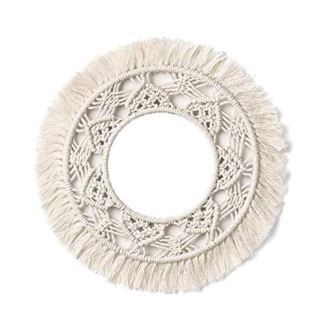 Bloomma Handmade Wall Hanging 25 x 15cm Macrame Woven Wall Art Cotton Wall Decor for Kids Room Living Room Cover