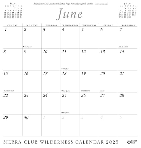 Sierra Club Wilderness Calendar 2025