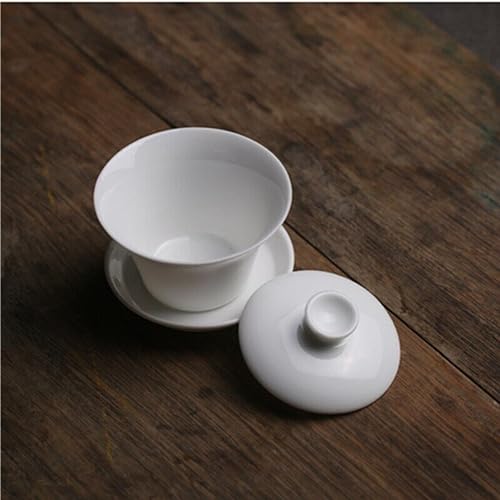 50ml Gaiwan For Tea Solid White Porcelain Tureen With Lid Teaware Travel
