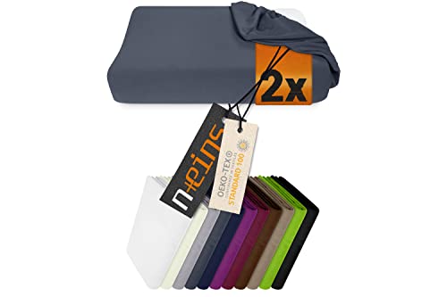 npluseins 2er Pack Spannbezüge für Nackenkissen...