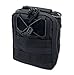 Lightning X Deluxe Tactical Medical IFAK Accessory Pouch w/ MOLLE & Elastic Loops, Drawstring + Nameplate - Black
