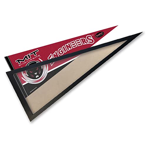 College Flags & Banners Co. MIT Engineers Pennant and Wood Pennant Frame