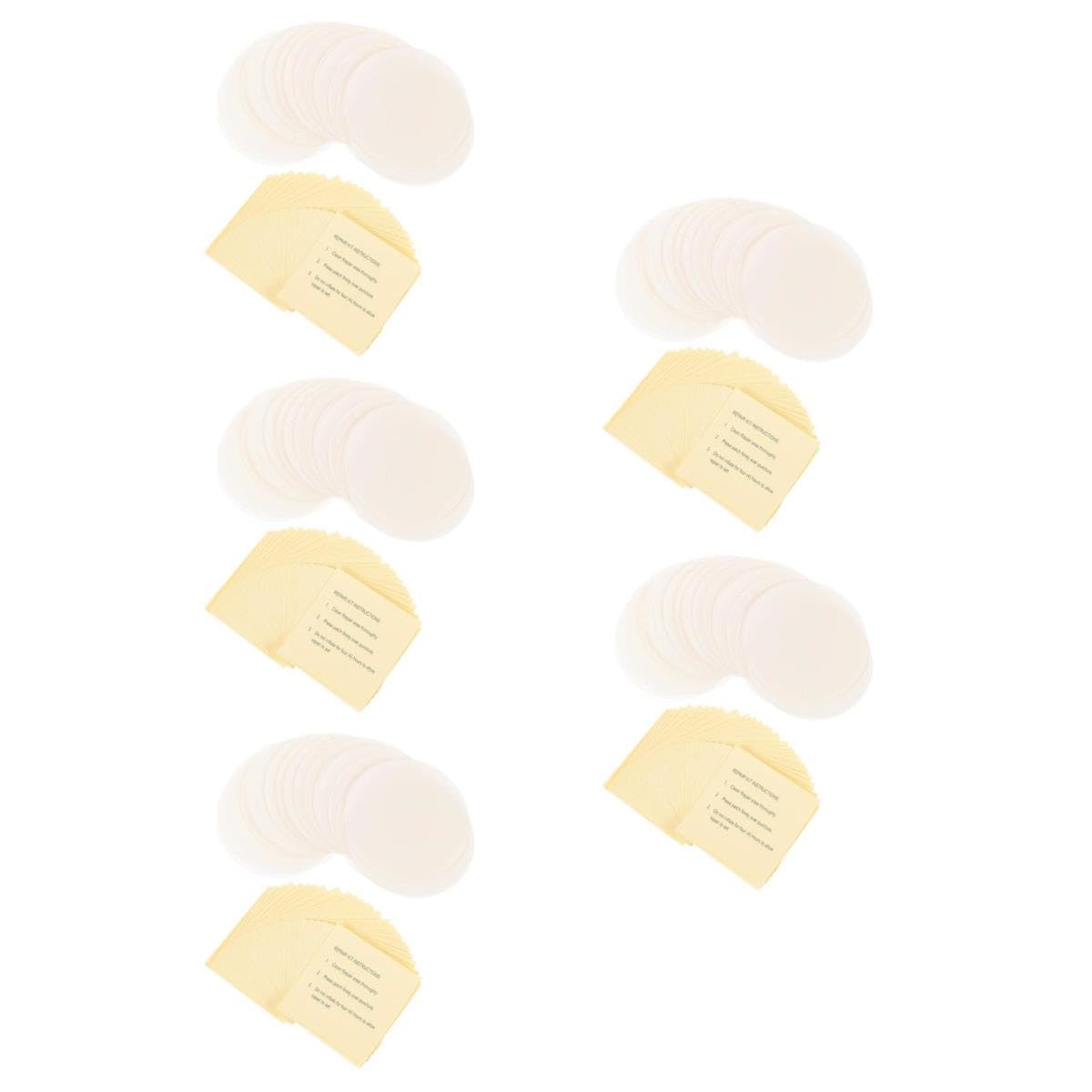 ABOOFAN 300stücke Teiliges Reparaturset Für Aufblasbare Produkte Selbstklebende Flickpatches Für Schwimmringe Boote Pools Kajaks Langlebig Praktische Anwendung Für Verschiedene