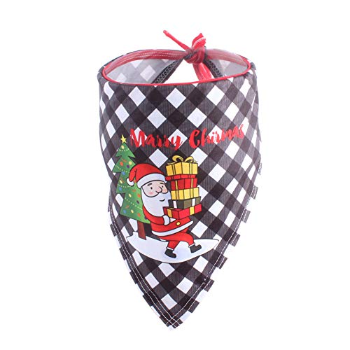 CHIRORO Pañuelo de Toalla de Saliva para Perro Bufanda con Estampado navideño Bufanda Cachorro Saliva Toalla Baberos Accesorios,Estilo 3