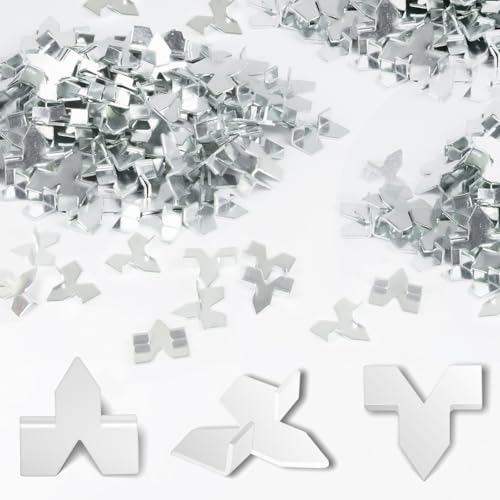 Image of 100 Pcs Glazing Push Points - Zinc Plated Glazier Points for Picture Framing, Windows, Glass Installation & DIY Crafts