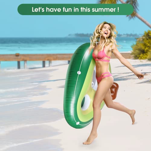 Feestars Inflatable Pool Float, Large Pool Lounger For Adults, Heavy Duty Pool Float Chair/Float Hammock/Inflatable Rafts For Beach Pool Party #TOP5