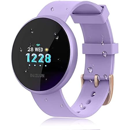 Smartwatch Donna, Uomini SmartWatch per iPhone Andriod con frequenza  cardiaca monitor sonno contapassi Remote Call SMS promemoria sedentario  promemoria (Viola) : Amazon.it: Elettronica