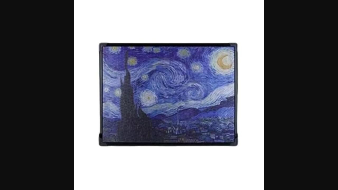 JAZZY PEARLS® Assembly Game Frame, 1000 Pieces, 70x50 cm, Wall Mount, Picture Display, Home Decor Black with Glue 20 * 25cm