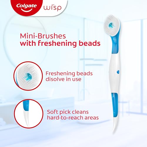 Colgate Max Fresh Wisp Disposable Mini Travel Toothbrushes, Peppermint, 24 Count (Pack of 4) - Image 4