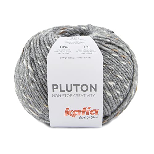 Pluton de Katia en ovillos de 100 gramos y 160 metros. (Gris Marrón (61))
