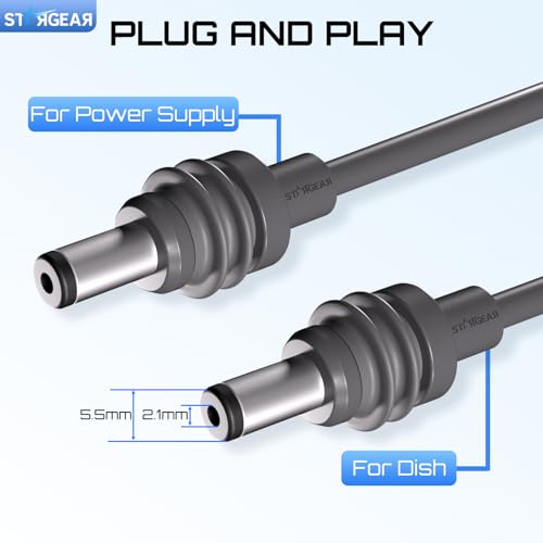 STARGEAR Starlink Mini Cable 6.5FT, 20AWG Replacement Starlink Mini DC Power Cable Starlink Mini Accessories, Starlink Power Cord Outdoor by STARGEAR - Image 2