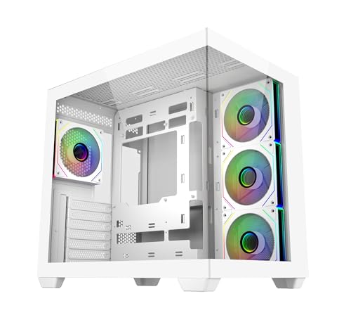 Image of Cooler Master Elite 681 Computer Case- White |4 X Pre-Installed Reverse Argb Fans|Upto 360mm AIO Support|ATX Motherboard Support |Ready for RTX 50 Series Upto 410mm |Type C Connector | Fish Tank Case