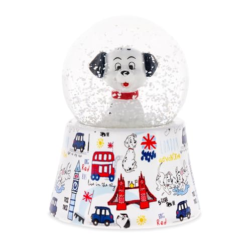 Silver Buffalo Disney 101 Dalmatians Mini Light Up Snow Globe│Pongo│3.8 Inches Tall, 45mm (Small)