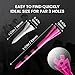 FINGER TEN Golf Tees Plastic 3 1/4 2 3/4 1 1/2 Inch Unbreakable Pink Purple Colored Long Short Tees Iron Shots Easy to Find 100 Pack Consistent Height Mixed Size Gift Set(3 1/4 and 1 1/2 Pink)