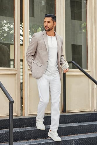 Chemises Henley à manches longues mode basique casual à boutons - 4