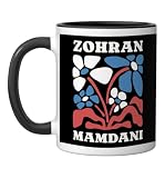 Zohran Mamdani NYC Mayor Election Ceramic Mug, Black/White, 11oz