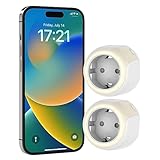 Onvis Prise Connectée Matter over Thread, 16A Prise Intelligente Compatible avec Alexa, HomeKit, Google Home, Réponse rapide, Commande Vocale, Contrôle à Distance et Fonction de Temps (2 Pièces)