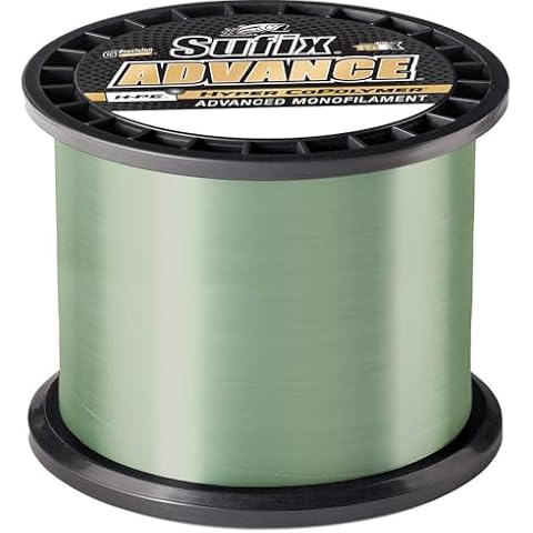 Advance Monofilament Fishing Line - 12 lb Low-Vis Green Cover
