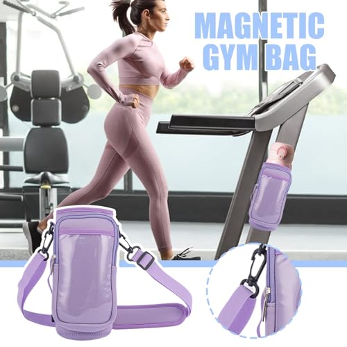 Gym Magnetic BagBottle Holder Bags - Gym Pouch Organizer Holder for Men and Women with Shoulder Strap for Travel Work Sports2