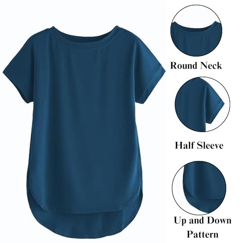 Image of Fabricorn Combo of Plain Color Stylish Up and Down Cotton Tshirt for Women