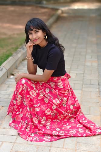 Image of Women's Printed Maxi Wraparound Skirt