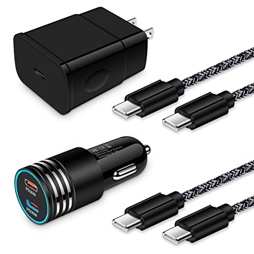 Super Fast Charger Type C, 25W Android Phone Charger for Samsung Galaxy A56 A16 A15 A14 5G A06 A55 A54 A53 A36 A35 S25 Ultra S24 FE S23 S22 S21 S20 A03s A13 A12, 60W Car Charger, USB C to USB C Cable