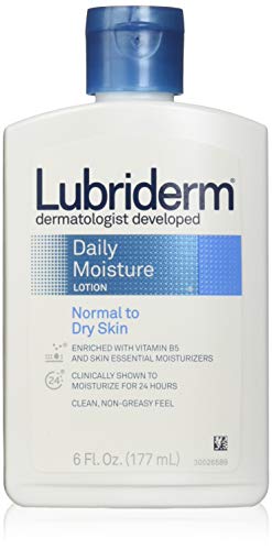 Lubriderm Daily Moisturizer Lotion, Normal To Dry Skin, Fragrance Free, 6-Ounce Bottles (Pack of 6)