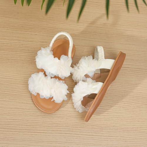 Image of Toddler Girls Sandals Summer Flats Dress Shoes for Baby Little Kids Girl