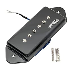 Wilkinson Low Gauss Iconic Sound Céramique Micro P90 Dogear Pickup Chevalet pour Guitare électrique SG/LP, Noir - Les Beatles, Paul McCartney, John Lennon, RIngo Starr, George Harrison