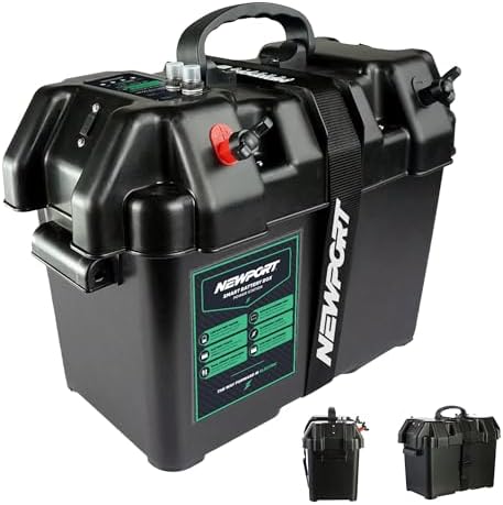 Newport Vessels Trolling Motor Smart Battery Box Power Center Black