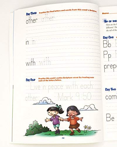 2Nd And 3Rd Grade Handwriting Workbook Level T By A Reason For - Learning Workbooks For Kids Age 6-9 - Practice Paper Books For Second & Third Graders - Homeschool Resource To Learn Scripture #TOP1