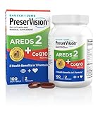 PreserVision AREDS 2 Eye Vitamins with CoQ10 for Heart Health, #1 Eye Doctor Recommended Brand, Lutein and Zeaxanthin Supplement with Vitamin C & E, Zinc, and Copper, 100 Softgels