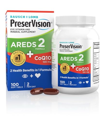 PreserVision AREDS 2 Eye Vitamins, #1 Eye Doctor Recommended Brand, Lutein and Zeaxanthin Supplement with Vitamin C, Vitamin E, Zinc, and Copper, 90 Softgels (Minigels)