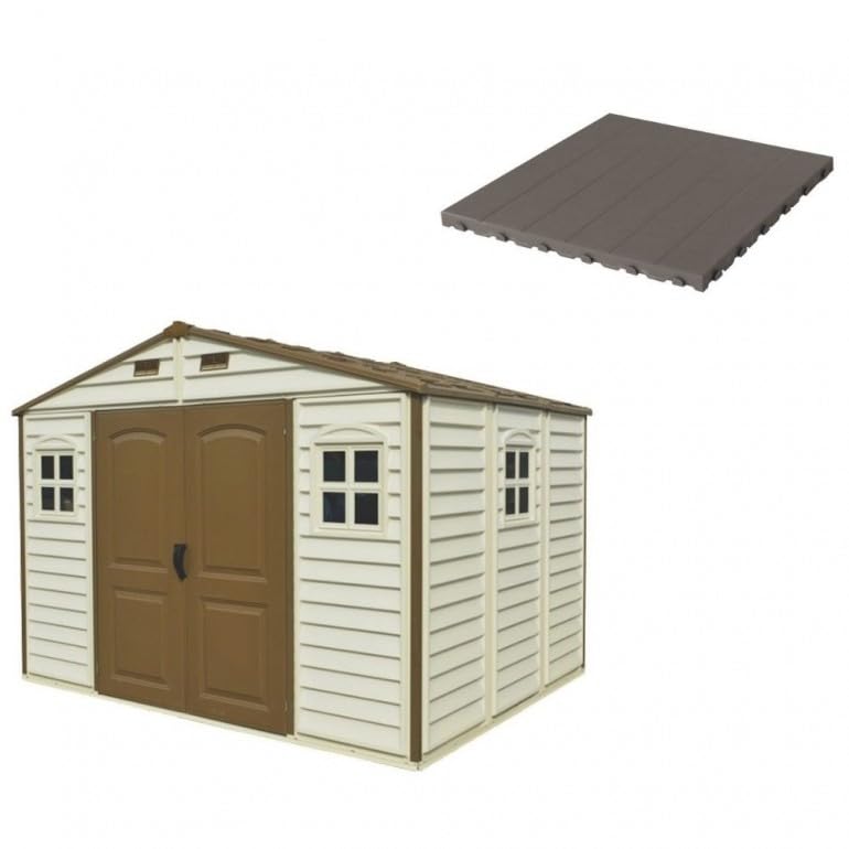 DIGIPLASTICS Pavimento per Duramax Woodside 10,5'x8' (325 x 240 x 233 cm) Compatibile