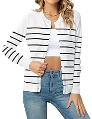 White & Black Striped-c037