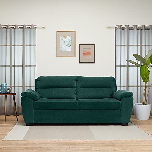 Image of Wakefit Sofa Set | 3 Year Warranty | Sofa 3 Seater, 3 Seater Sofa for Living Room, Wooden Sofa Set, Couch Sofa for Living Room, Sofa for Living Room - Lounger(Malphino : Malibu Green)