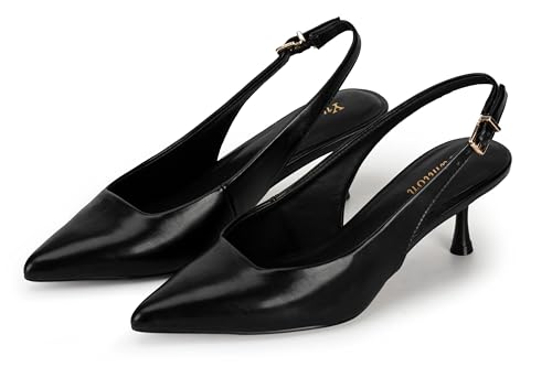 Women's Heels Stiletto Pointed Toe Slingback Closed Toe Pumps for Dinner Party Sexy Wedding Guest Dress Work Daily Leisure Shoes