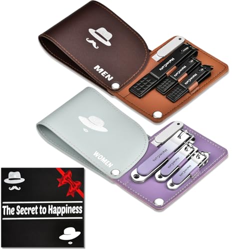 Nail Fingernail Toenail Clippers Set - Separate Personal Nail Cutter Set for Men and Women, Travel Finger Nail Clippers Adult Toe Nail Clipper Kit, Engagement Gifts for Couples Wedding Gifts Idea