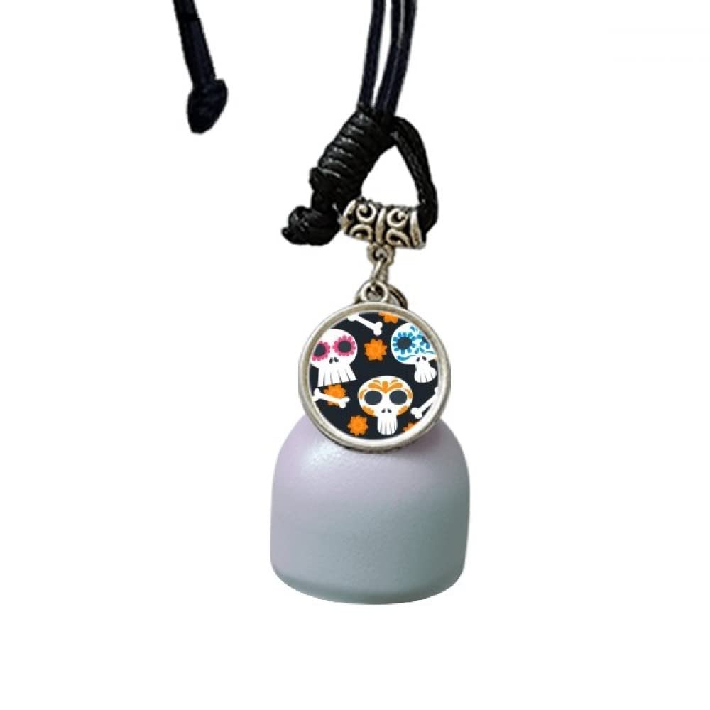 Carillon éolien en os et fleur mexicaine suspension jardin clochette mobile